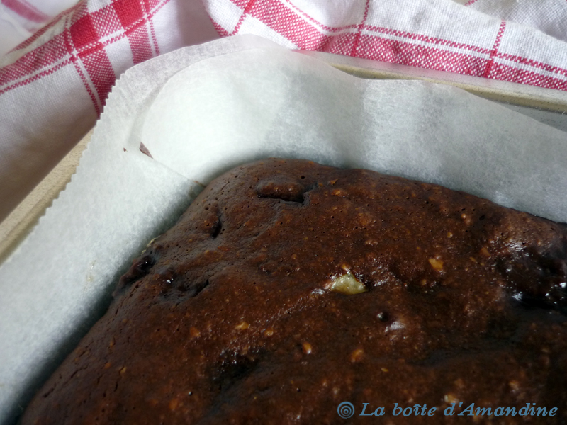 photo de Brownie noisettes banane