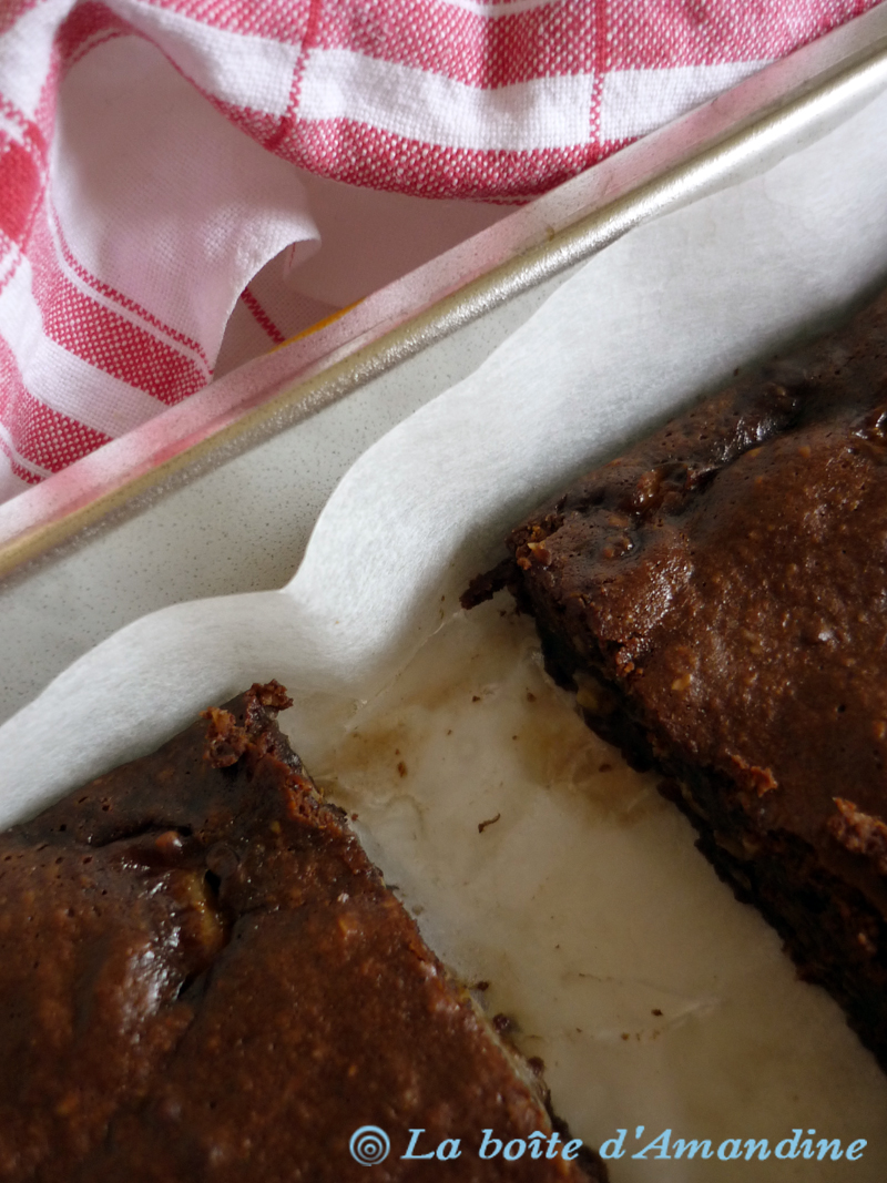 photo de Brownie noisettes banane