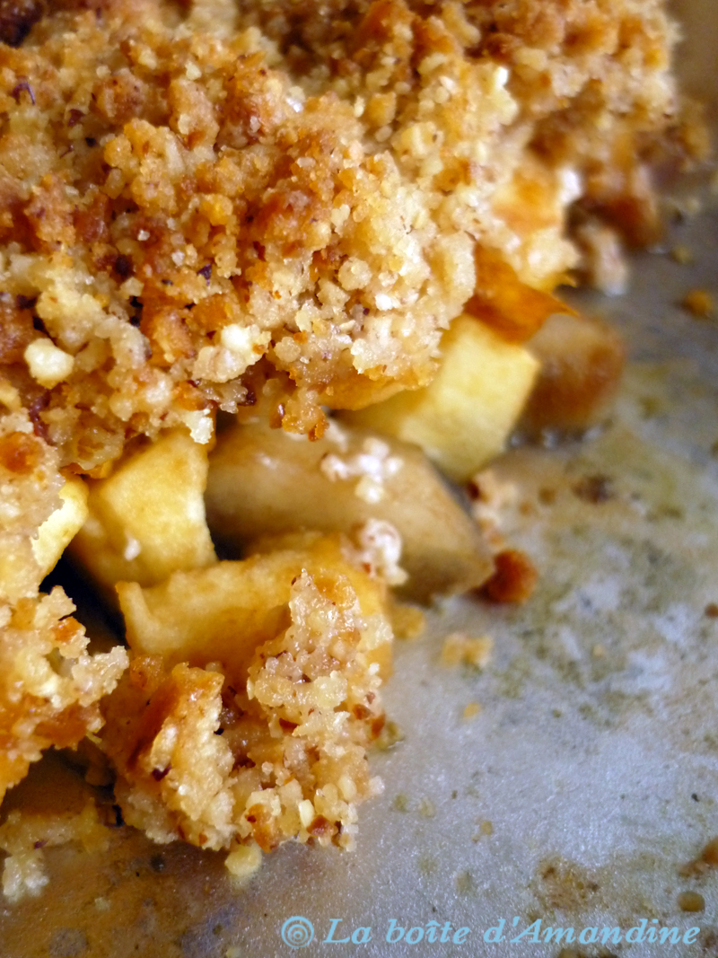 photo de Crumble pommes poires noisettes