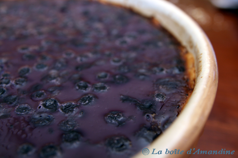 photo de Flan aux myrtilles