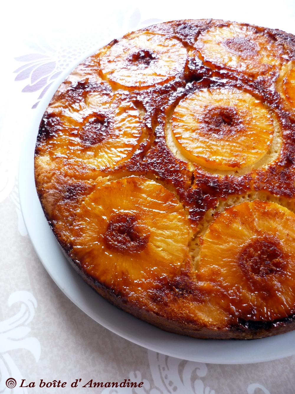 photo de Gâteau retourné à l'ananas