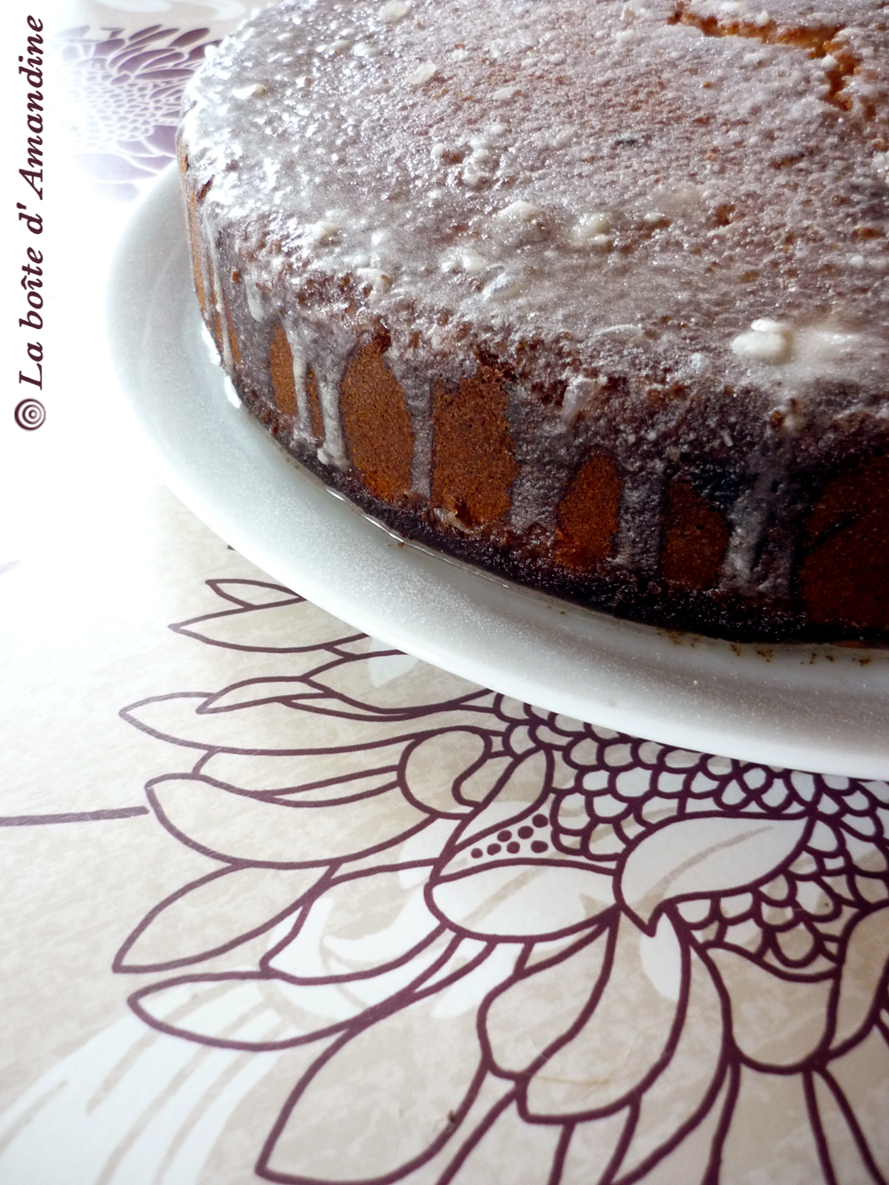 photo de Gâteau glacé citron amandes