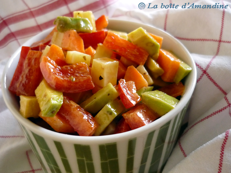 photo de Salade de légumes colorés