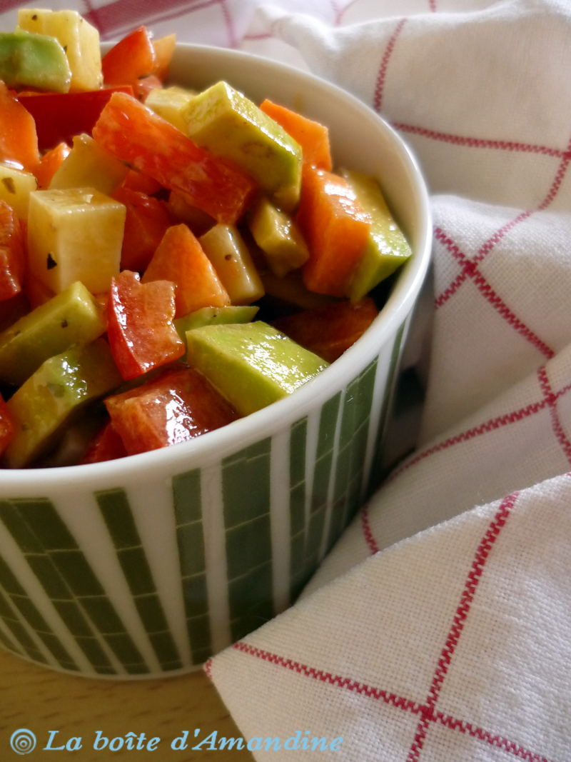 photo de Salade de légumes colorés