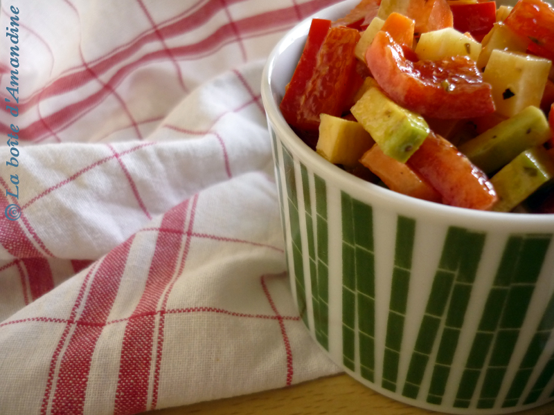 photo de Salade de légumes colorés