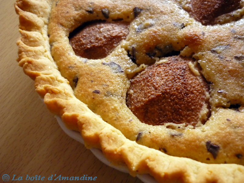 photo de Tarte amandine poires pépites de chocolat