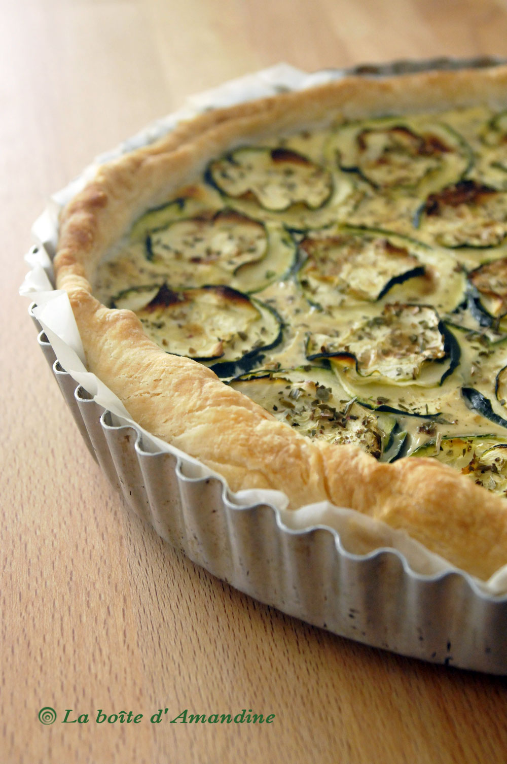 photo de Tarte courgette feta ricotta