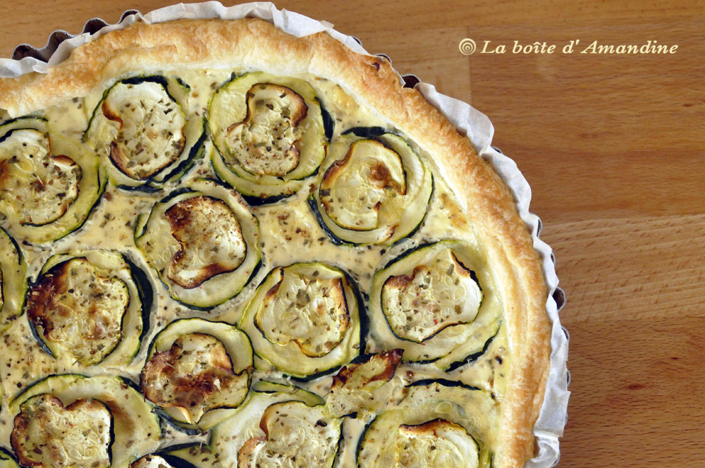 photo de Tarte courgette feta ricotta