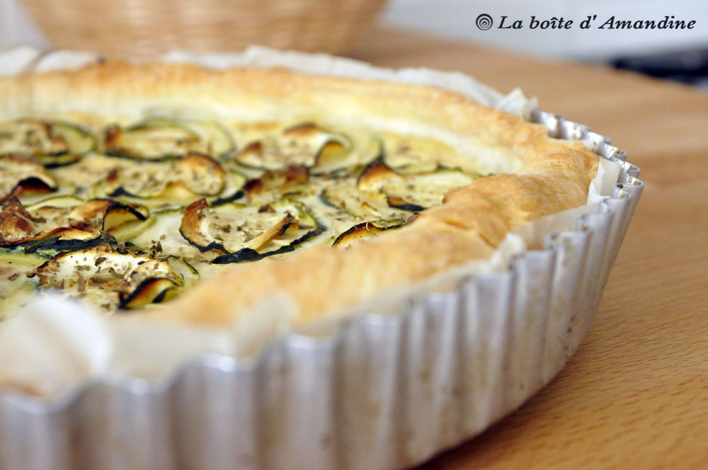 photo de Tarte courgette feta ricotta