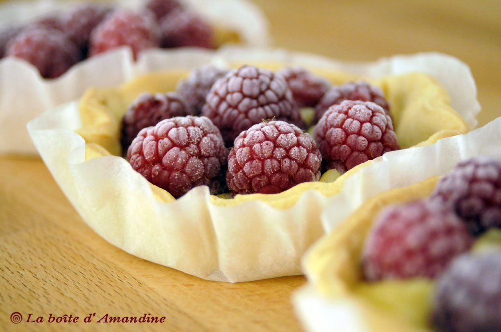 photo de Tartelettes citron framboises