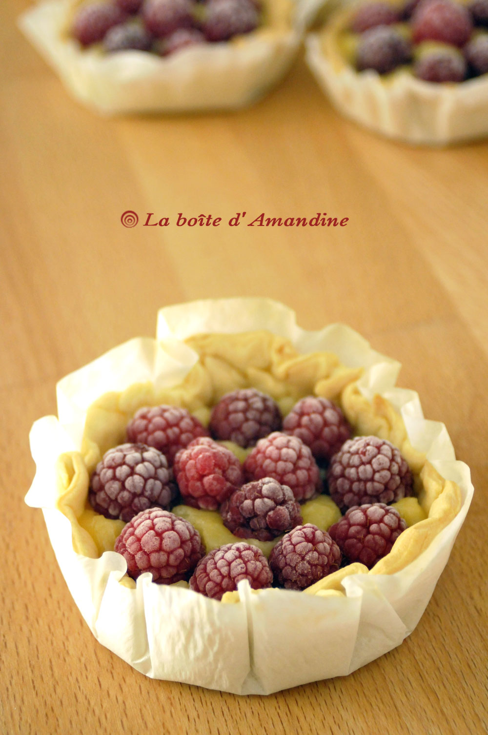 photo de Tartelettes citron framboises