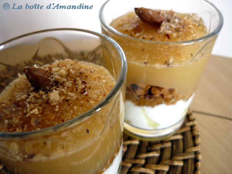 photo de Verrines pommes speculoos